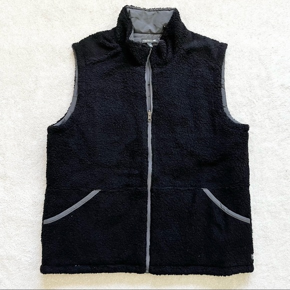 TOAD&CO REVERSIBLE FULL ZIP VEST SIZE LARGE Stylish Minimalist